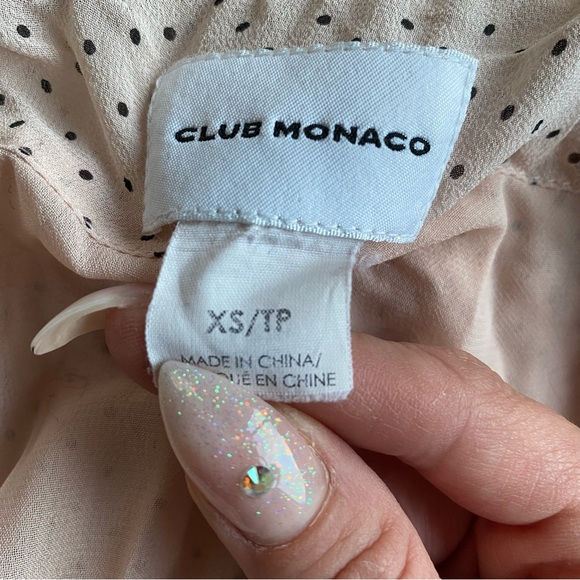 Club Monaco lightweight pink patterned lightweight jacket with pockets - Picture 5 of 5